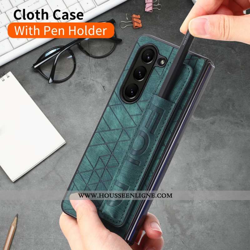 Coque Samsung Galaxy Z Fold 5 Porte-Stylet avec Sangle