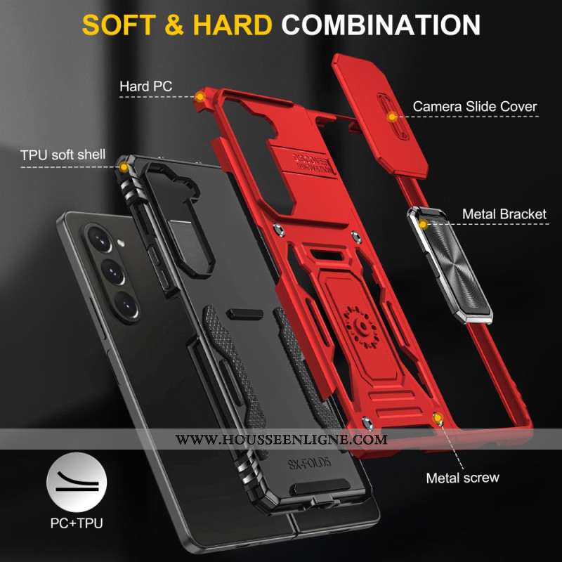 Coque Samsung Galaxy Z Fold 5 Protection Complète avec Anneau