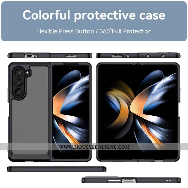 Coque Samsung Galaxy Z Fold 5 Rebords Silicone