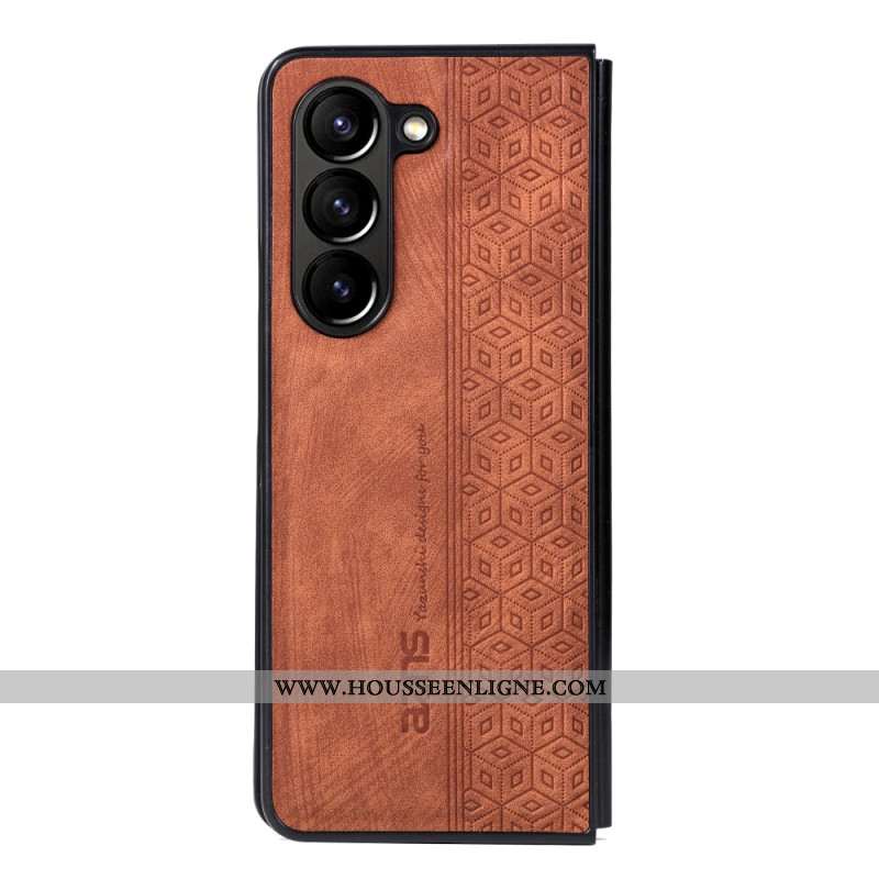 Coque Samsung Galaxy Z Fold 5 Simili Cuir AZNS