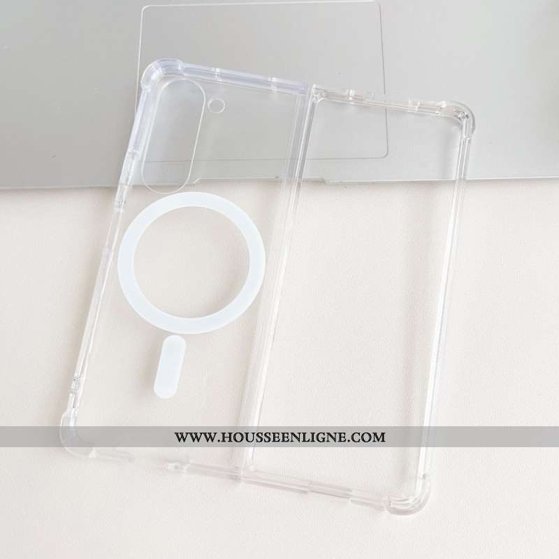 Coque Samsung Galaxy Z Fold 5 Transparente Compatible Magsafe