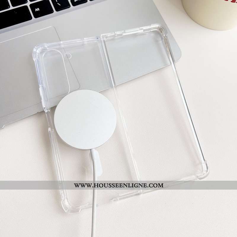 Coque Samsung Galaxy Z Fold 5 Transparente Compatible Magsafe