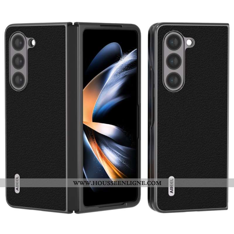 Coque Samsung Galaxy Z Fold 5 Véritable Cuir ABEEL