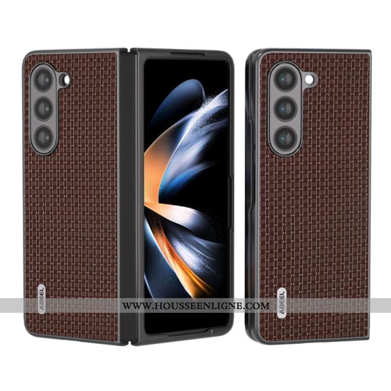 Coque Samsung Galaxy Z Fold 5 Véritable cuir ABEEL