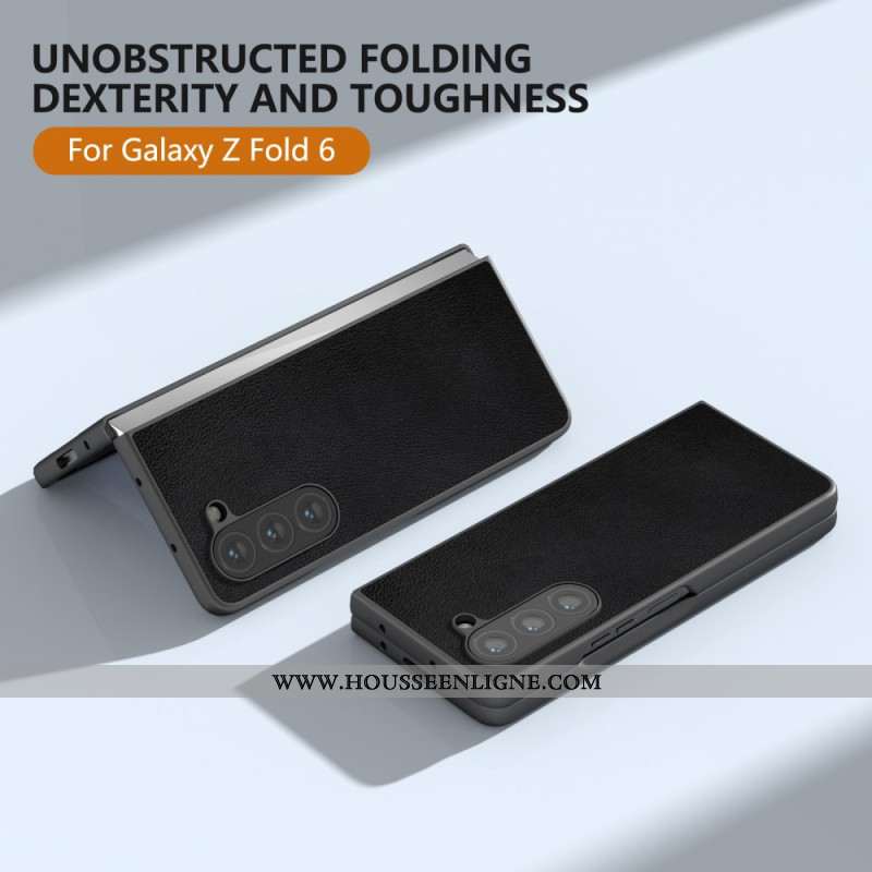 Coque Samsung Galaxy Z Fold 6 Effet Cuir