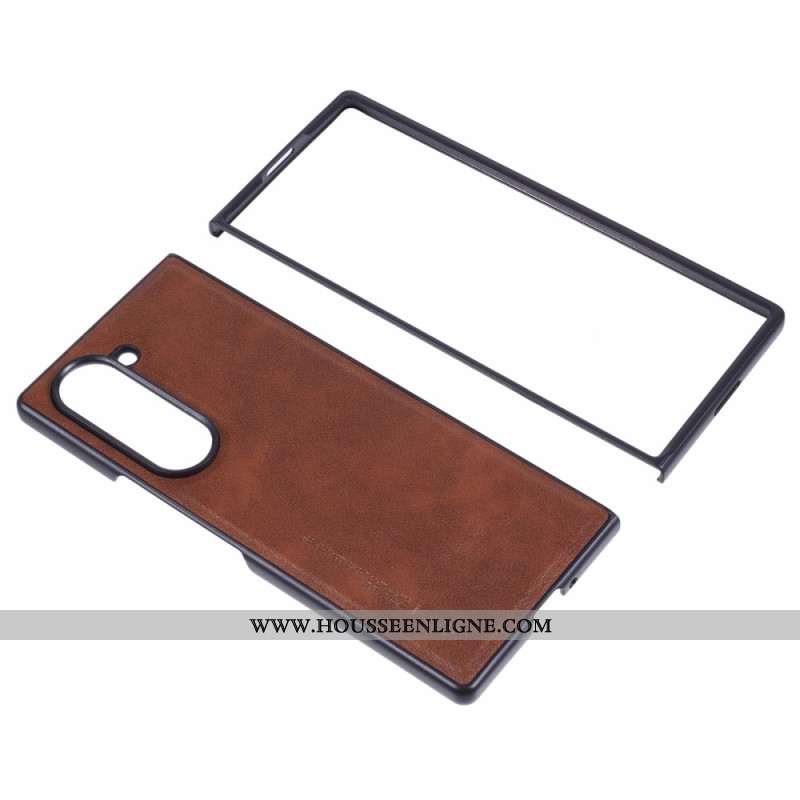 Coque Samsung Galaxy Z Fold 6 Simili Cuir X-LEVEL