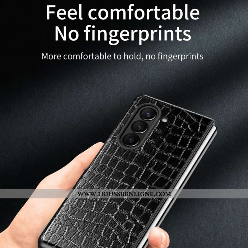 Coque Samsung Galaxy Z Fold 6 Style Crocodile