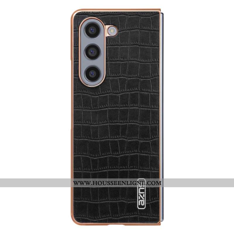 Coque Samsung Galaxy Z Fold 6 Style Cuir AZNS