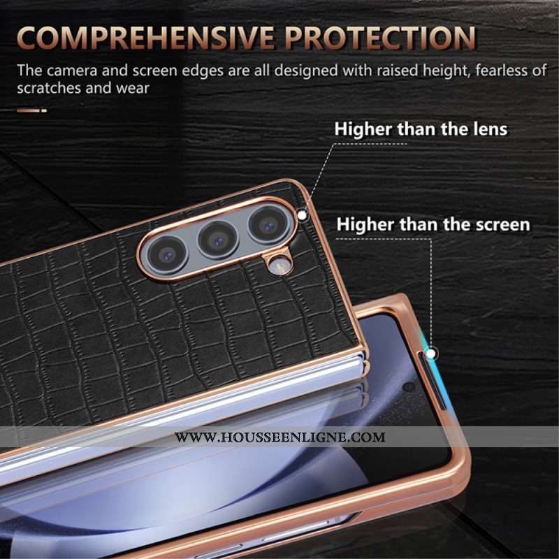 Coque Samsung Galaxy Z Fold 6 Style Cuir AZNS