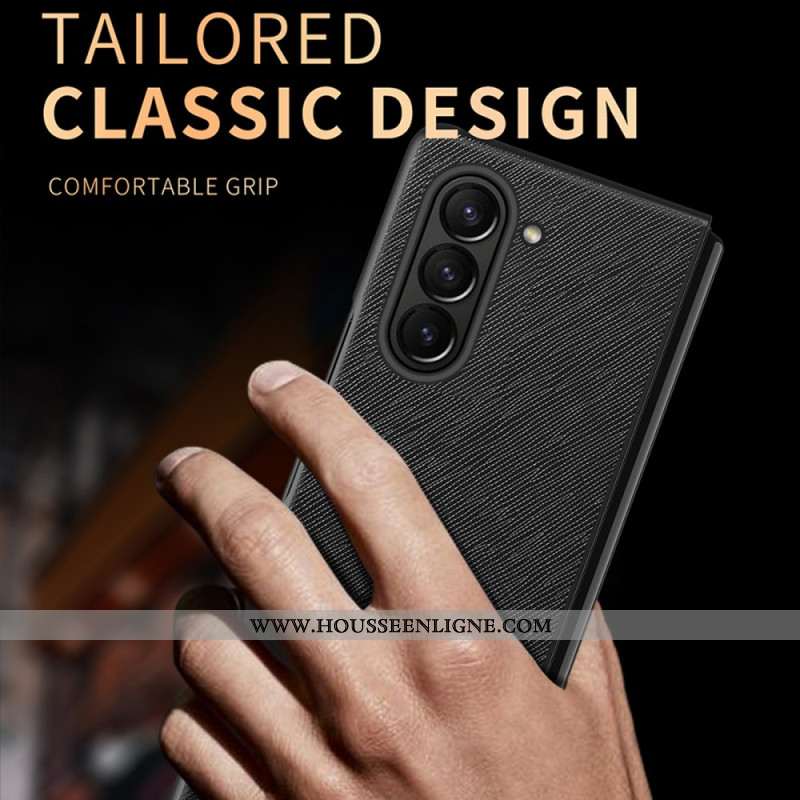 Coque Samsung Galaxy Z Fold 6 Texture Croisée