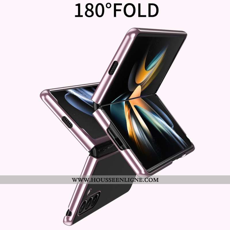 Coque Samsung Galaxy Z Fold 6 Transparente Rebords Métallisés