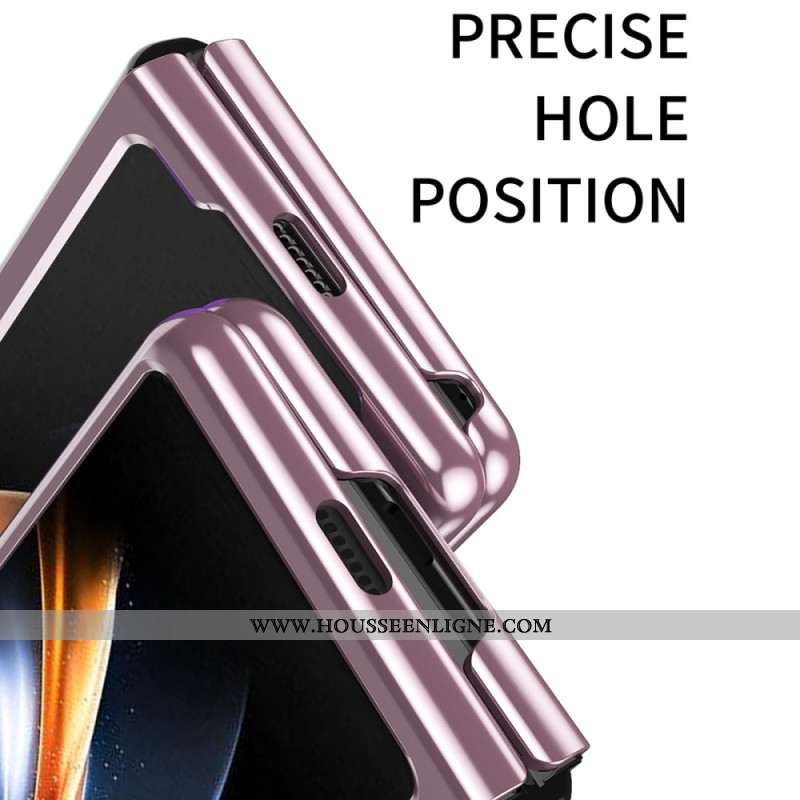 Coque Samsung Galaxy Z Fold 6 Transparente Rebords Métallisés