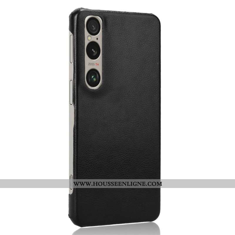 Coque Sony Xperia 1 VI Effet Cuir Litchi