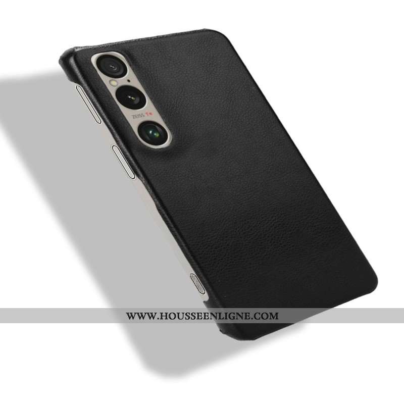 Coque Sony Xperia 1 VI Effet Cuir Litchi