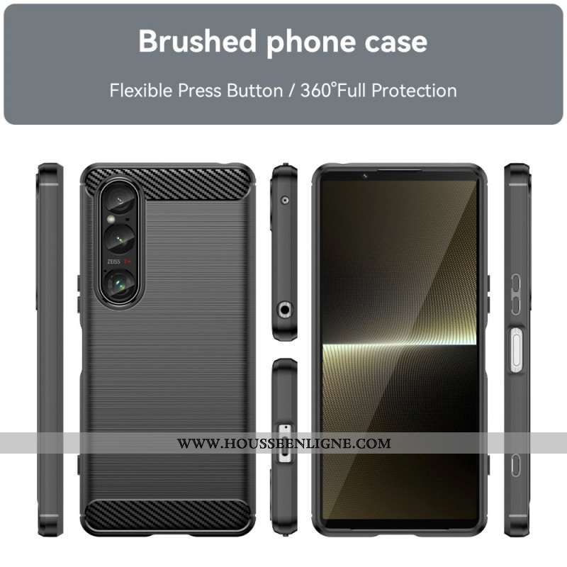 Coque Sony Xperia 1 VI Fibre Carbone Brossée