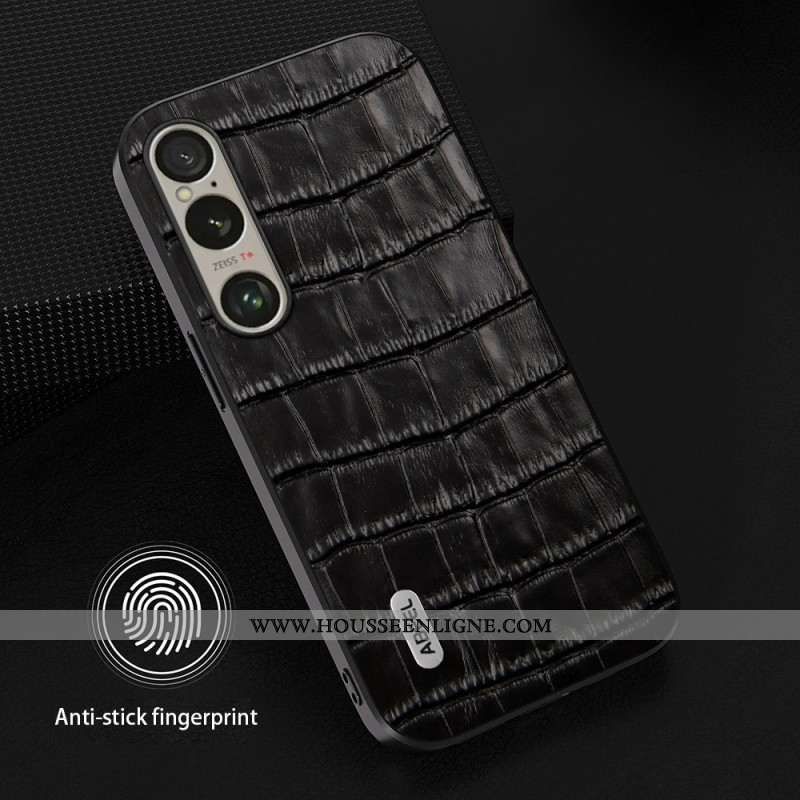 Coque Sony Xperia 1 VI Texture Crocodile ABEEL