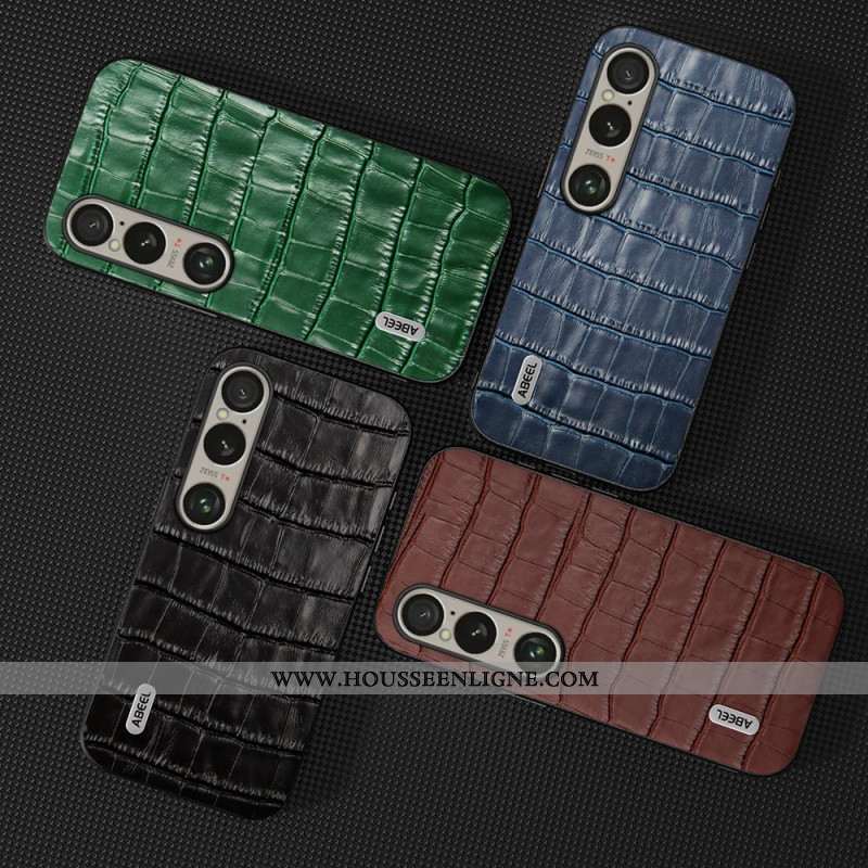 Coque Sony Xperia 1 VI Texture Crocodile ABEEL