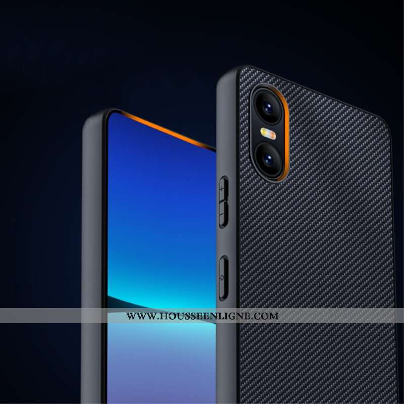 Coque Sony Xperia 10 VI Déclinaison Fibre Carbone