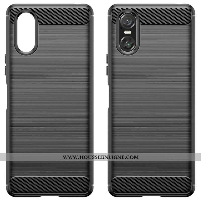 Coque Sony Xperia 10 VI Fibre Carbone Brossée