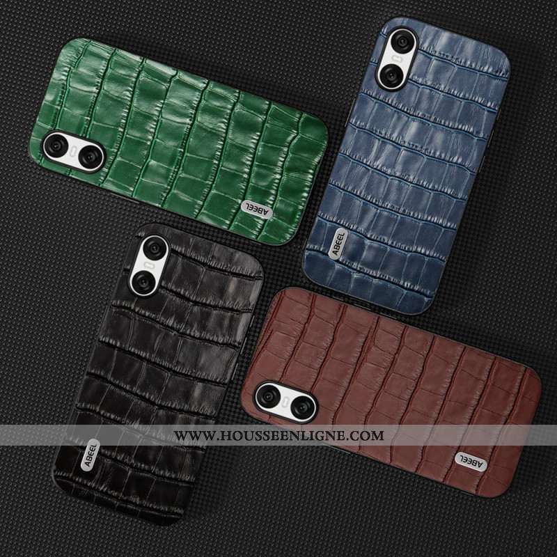 Coque Sony Xperia 10 VI Texture Crocodile