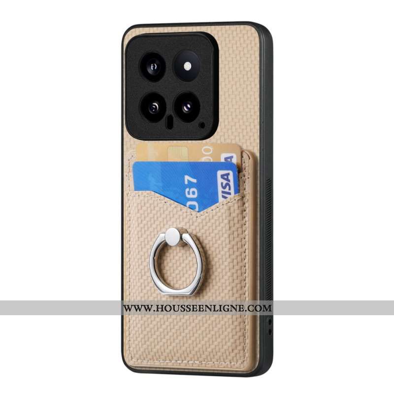 Coque Xiaomi 14 Anneau-Support et Fente pour Cartes