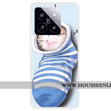 Coque Xiaomi 14 Chaussettes et Chat