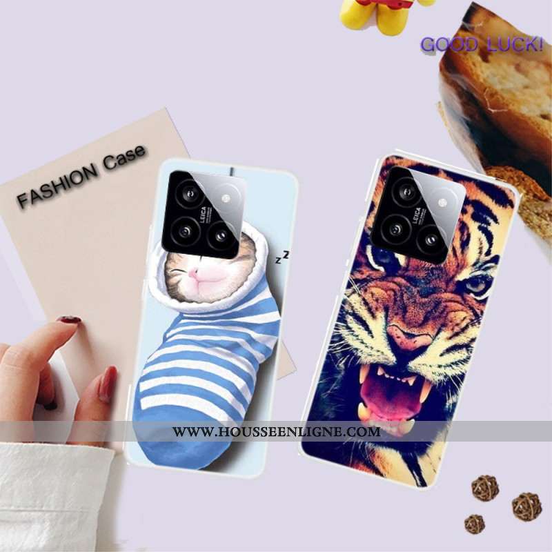 Coque Xiaomi 14 Chaussettes et Chat