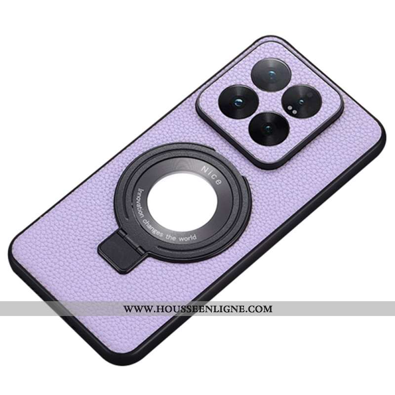 Coque Xiaomi 14 Effet Cuir Compatible MagSafe