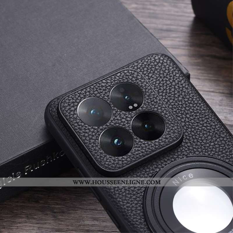 Coque Xiaomi 14 Effet Cuir Compatible MagSafe