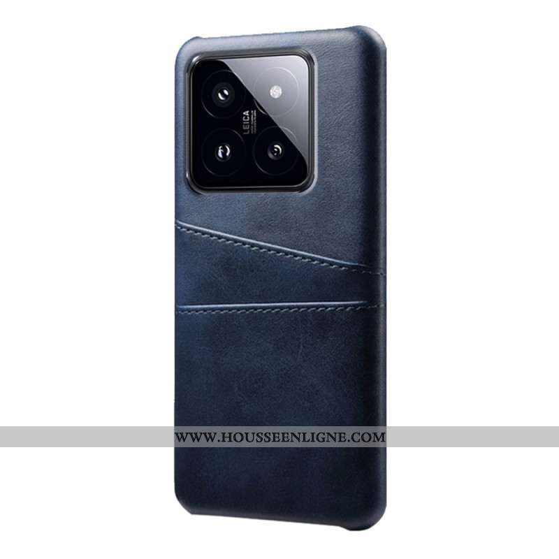 Coque Xiaomi 14 Effet Cuir Double Porte-cartes