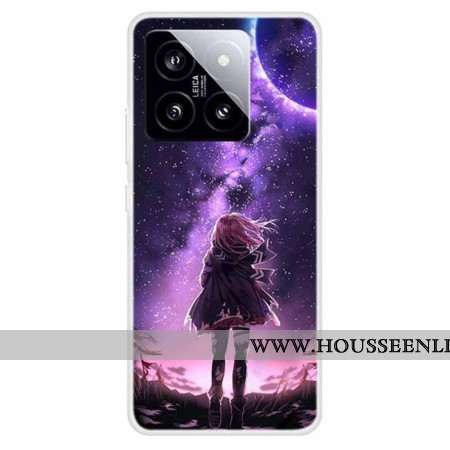 Coque Xiaomi 14 Jeune Fille aux Étoiles