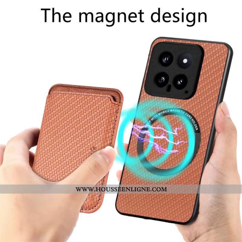 Coque Xiaomi 14 Porte-Cartes Détachable Magnétique