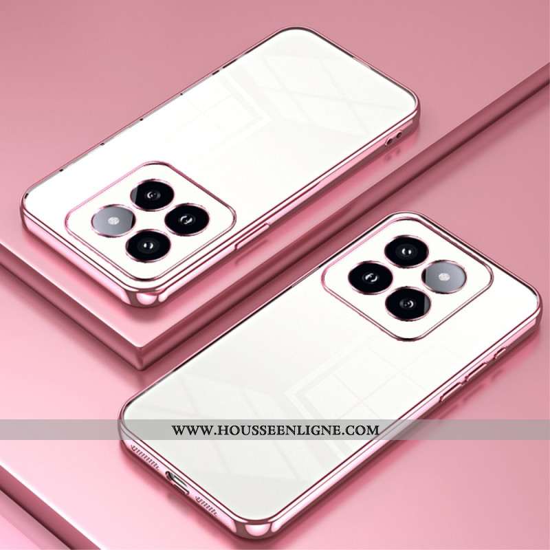 Coque Xiaomi 14 Pro Rebords Style Métallisés