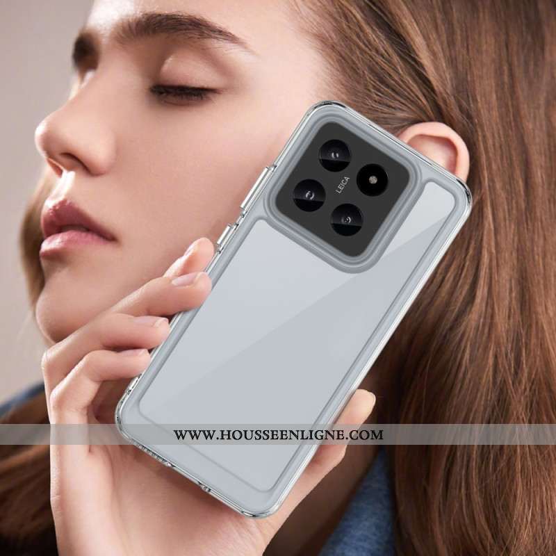 Coque Xiaomi 14 Transparente Boutons Électroplaqués