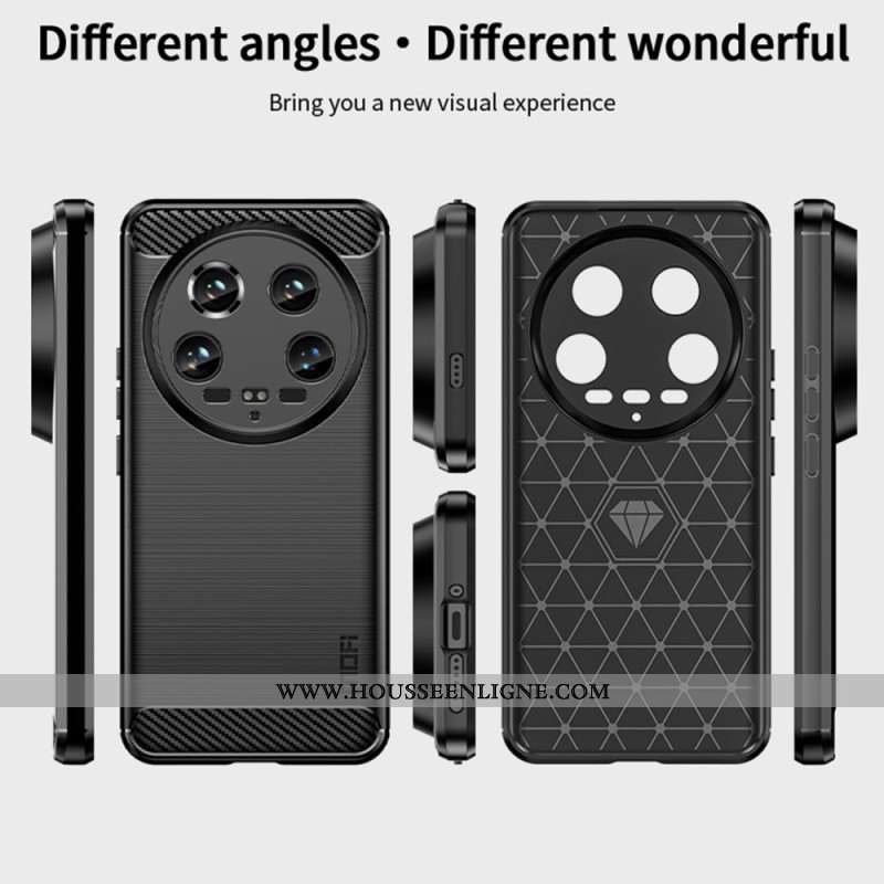 Coque Xiaomi 14 Ultra Fibre Carbone Brossée MOFI