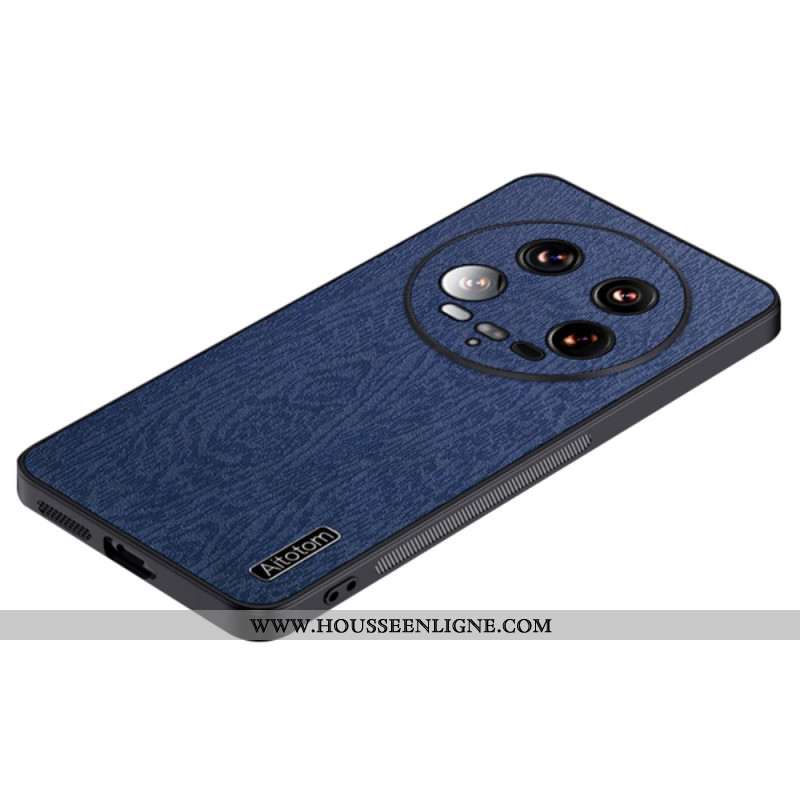 Coque Xiaomi 14 Ultra Style Cuir Texture Bois