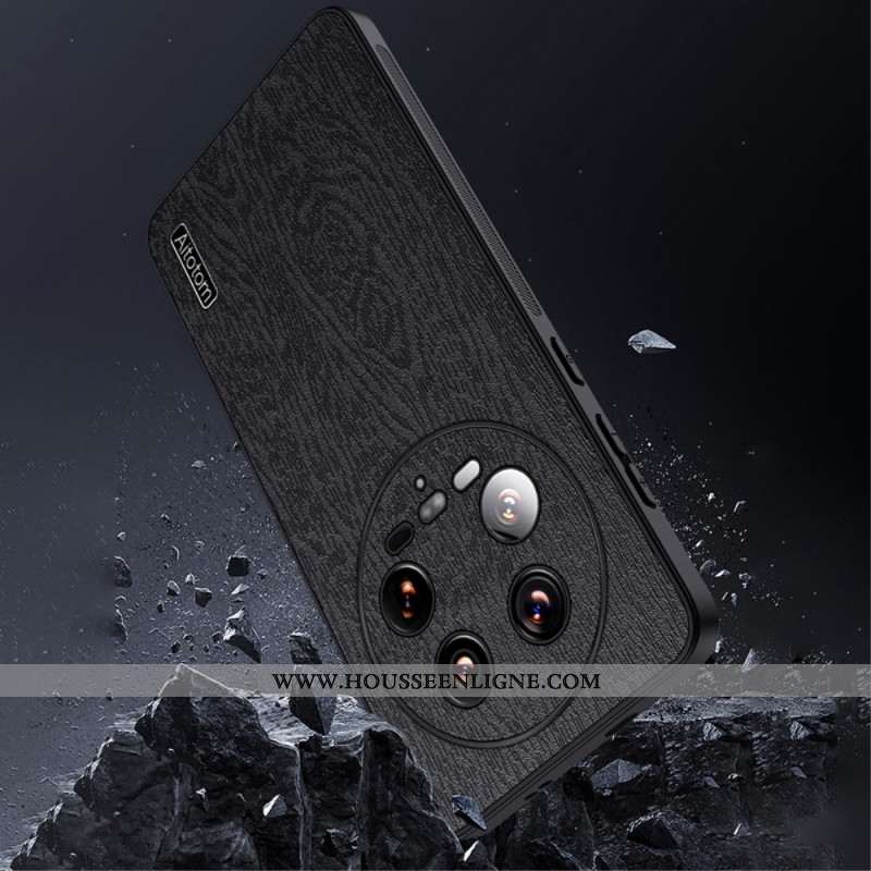 Coque Xiaomi 14 Ultra Style Cuir Texture Bois