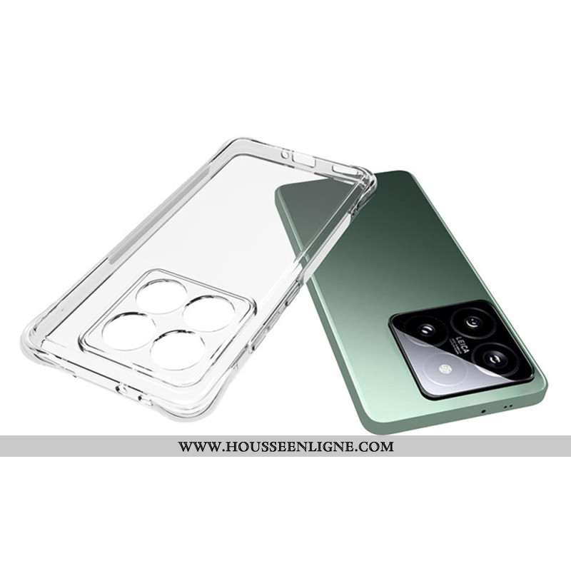 Coque Xiaomi 14T Pro Transparente Coins Renforcés