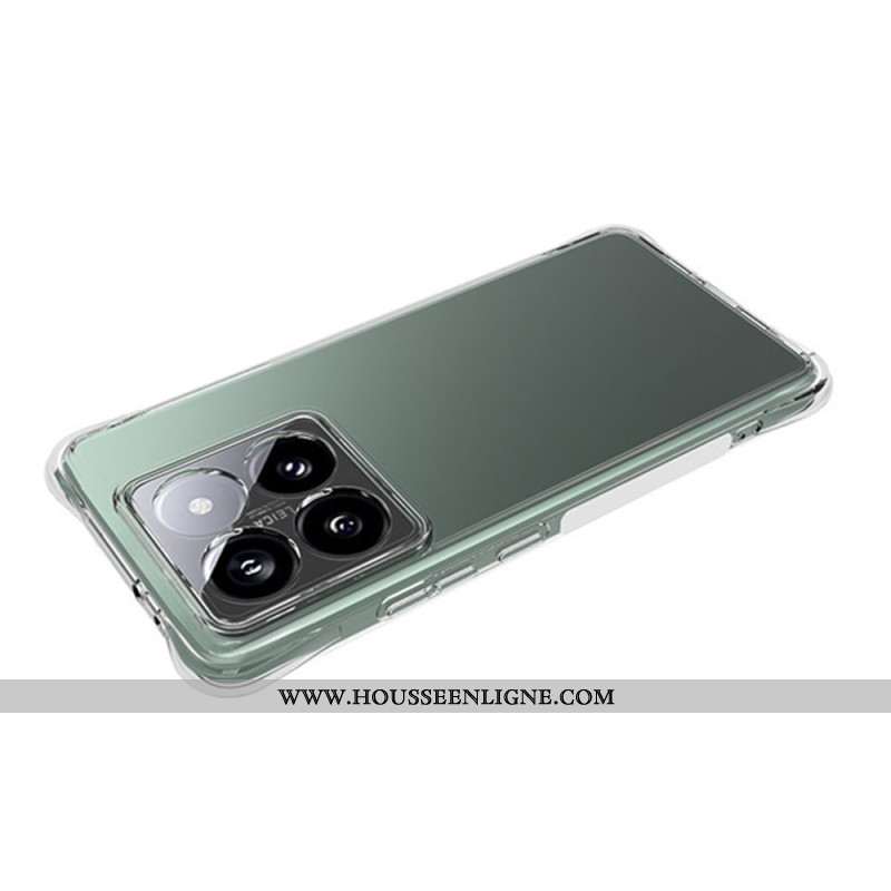 Coque Xiaomi 14T Pro Transparente Coins Renforcés