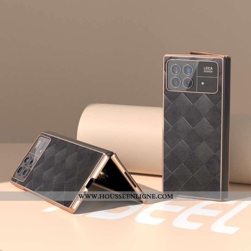 Coque Xiaomi Mix Fold 3 Motif Tissé