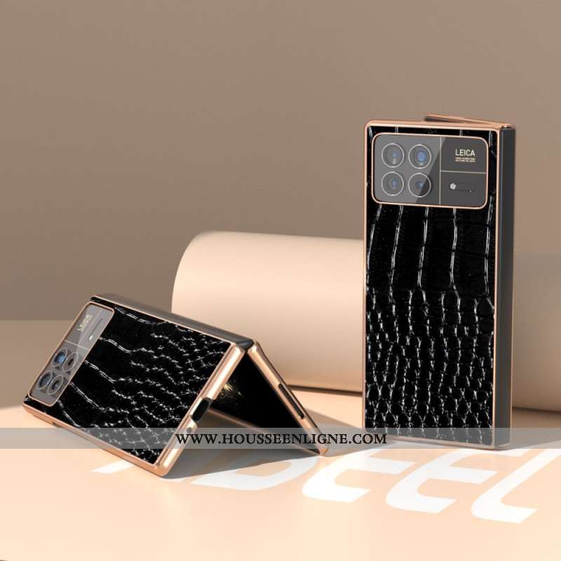 Coque Xiaomi Mix Fold 3 Style Crocodile