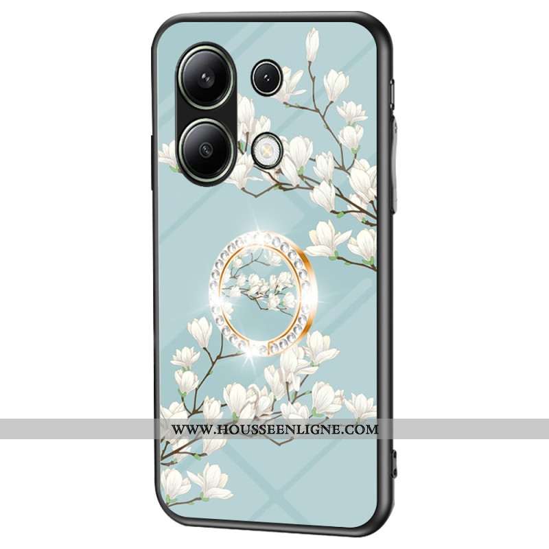 Coque Xiaomi Redmi Note 13 4G Anneau-Support Florale