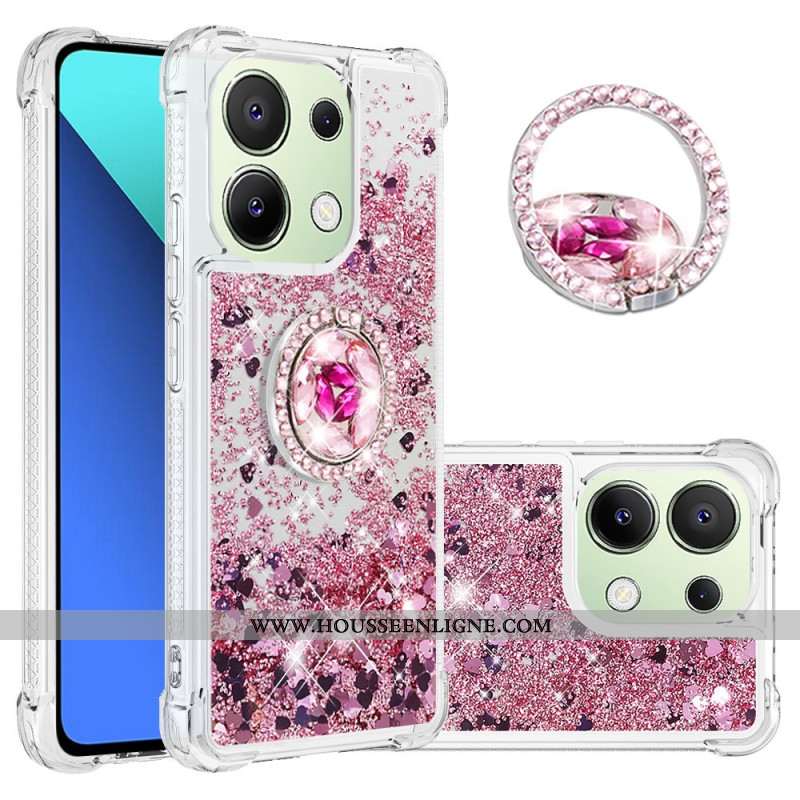 Coque Xiaomi Redmi Note 13 4G Anneau-Support Paillettes