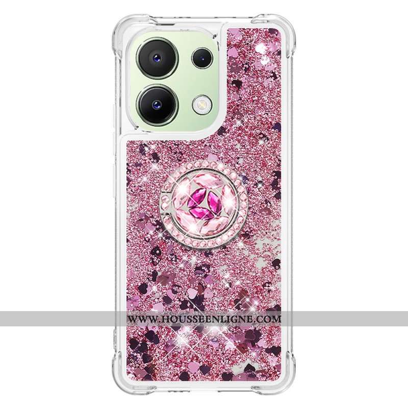 Coque Xiaomi Redmi Note 13 4G Anneau-Support Paillettes