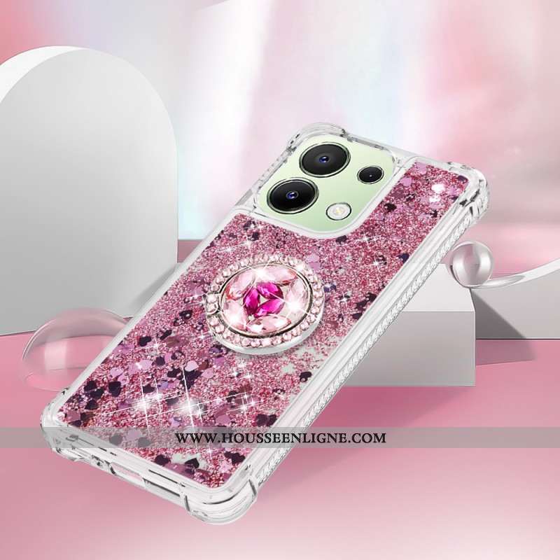 Coque Xiaomi Redmi Note 13 4G Anneau-Support Paillettes