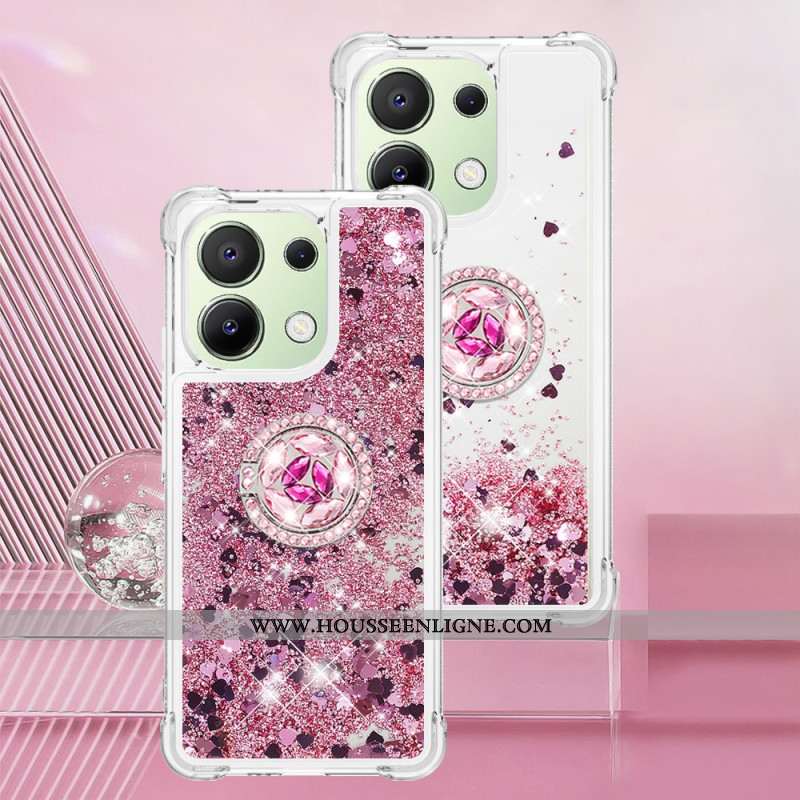 Coque Xiaomi Redmi Note 13 4G Anneau-Support Paillettes