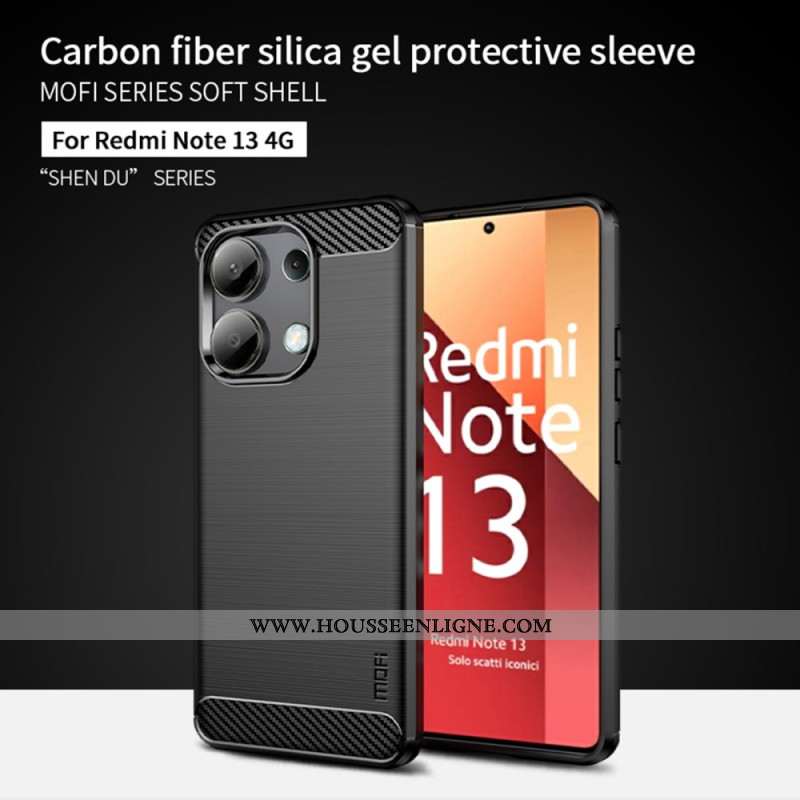 Coque Xiaomi Redmi Note 13 4G Fibre Carbone Brossée MOFI