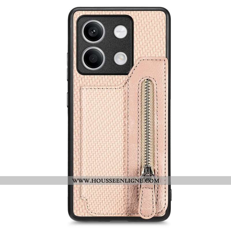 Coque Xiaomi Redmi Note 13 4G Fibre Carbone Porte-Monnaie