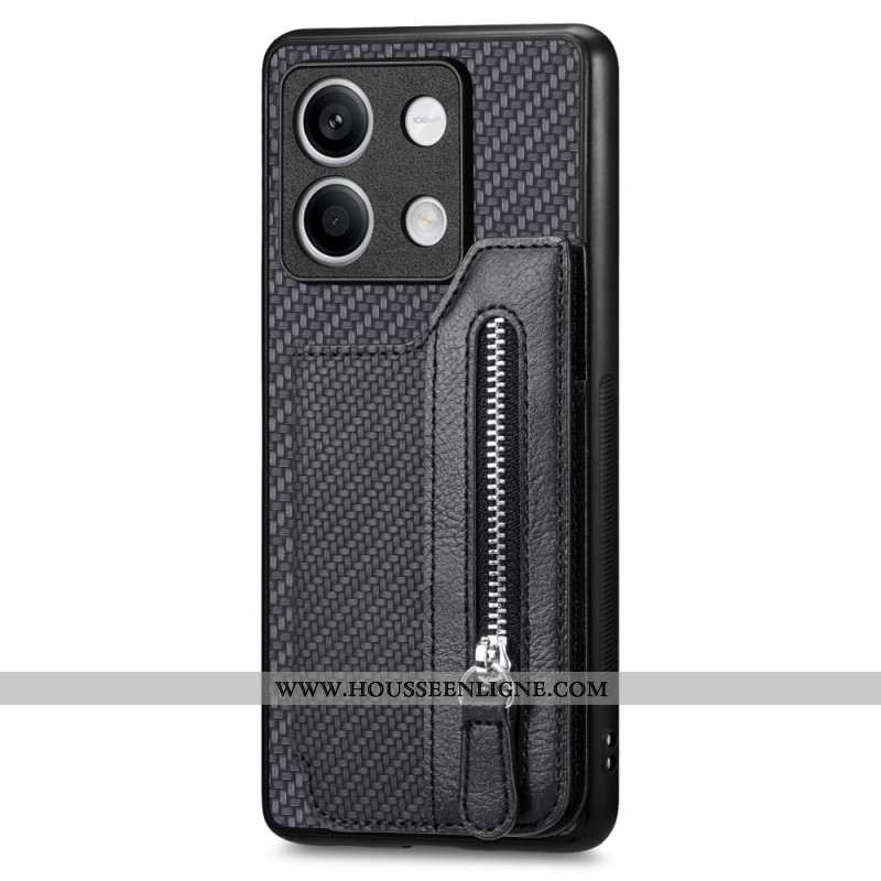 Coque Xiaomi Redmi Note 13 4G Fibre Carbone Porte-Monnaie