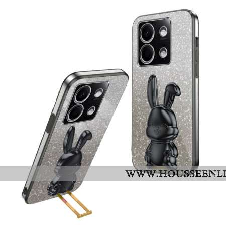 Coque Xiaomi Redmi Note 13 4G Lapin Support Noir